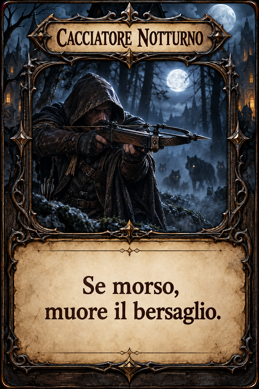 Carta Cacciatore Notturno di Lupus in Fabula