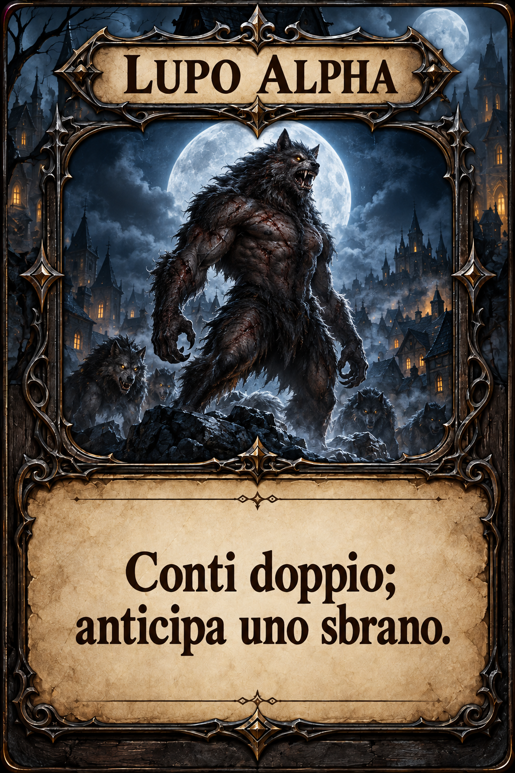Carta Lupo Alpha di Lupus in Fabula