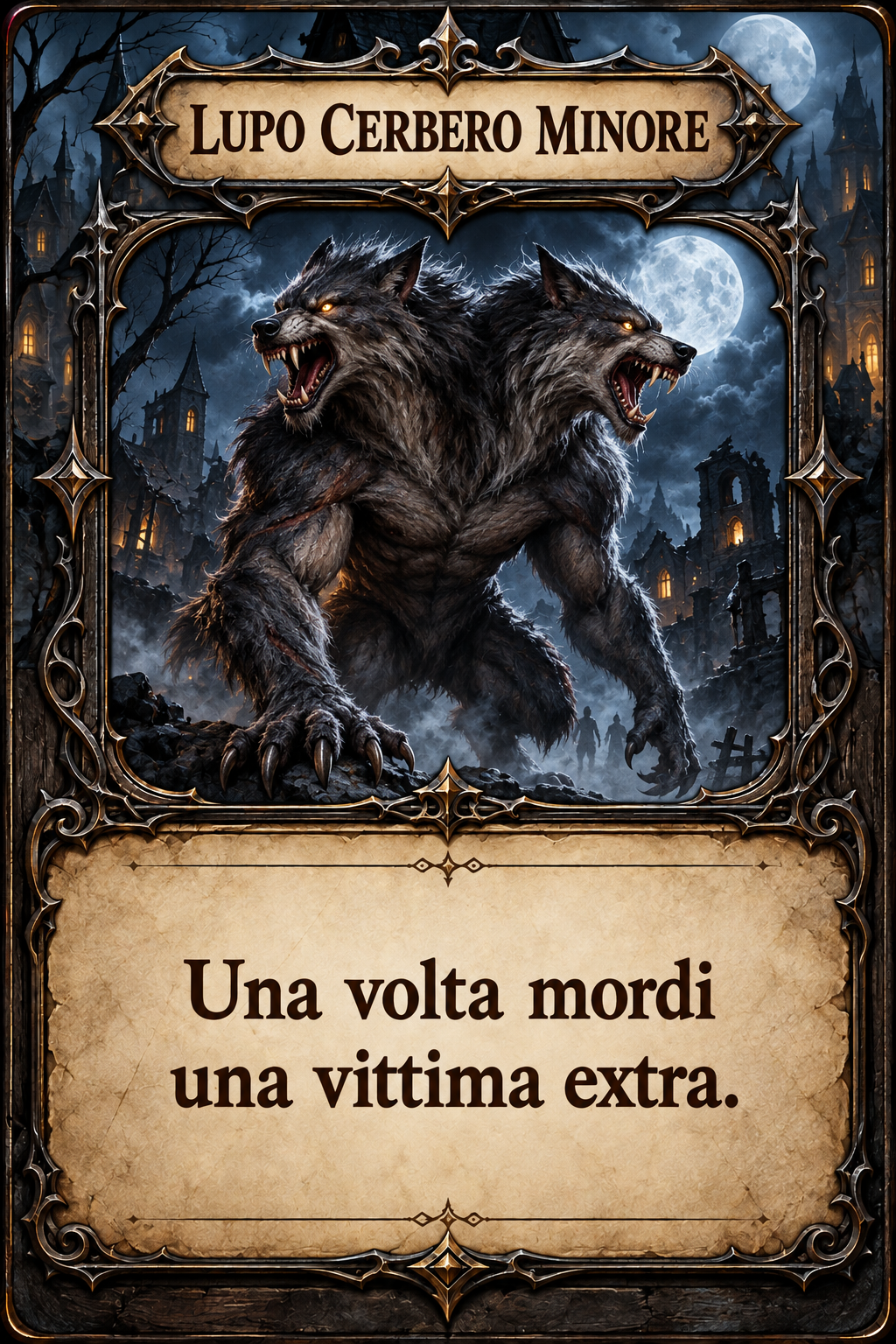 Carta Lupo Cerbero Minore di Lupus in Fabula