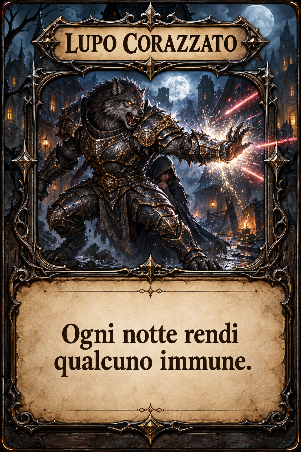 Carta Lupo Corazzato di Lupus in Fabula