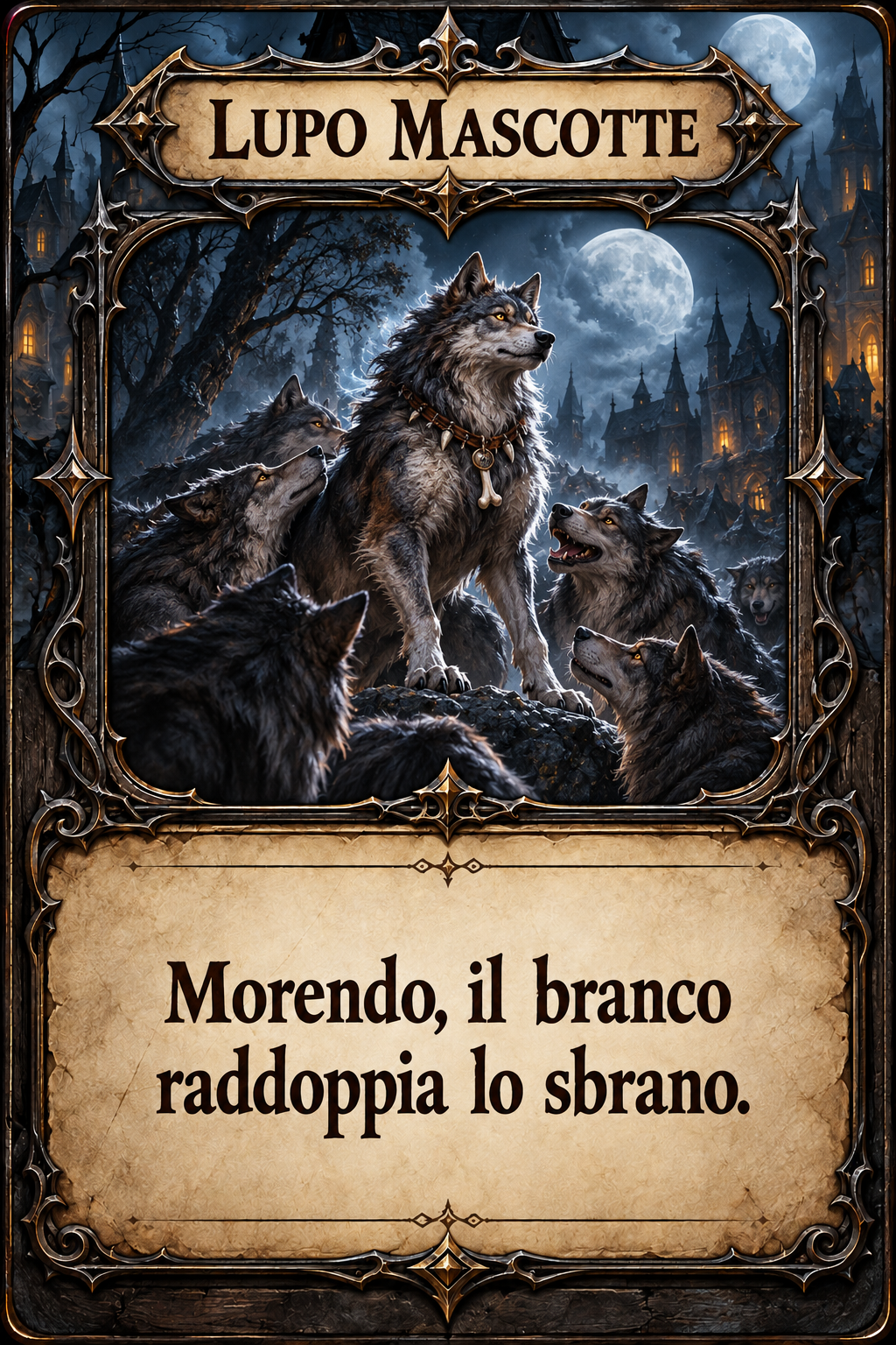 Carta Lupo Mascotte di Lupus in Fabula
