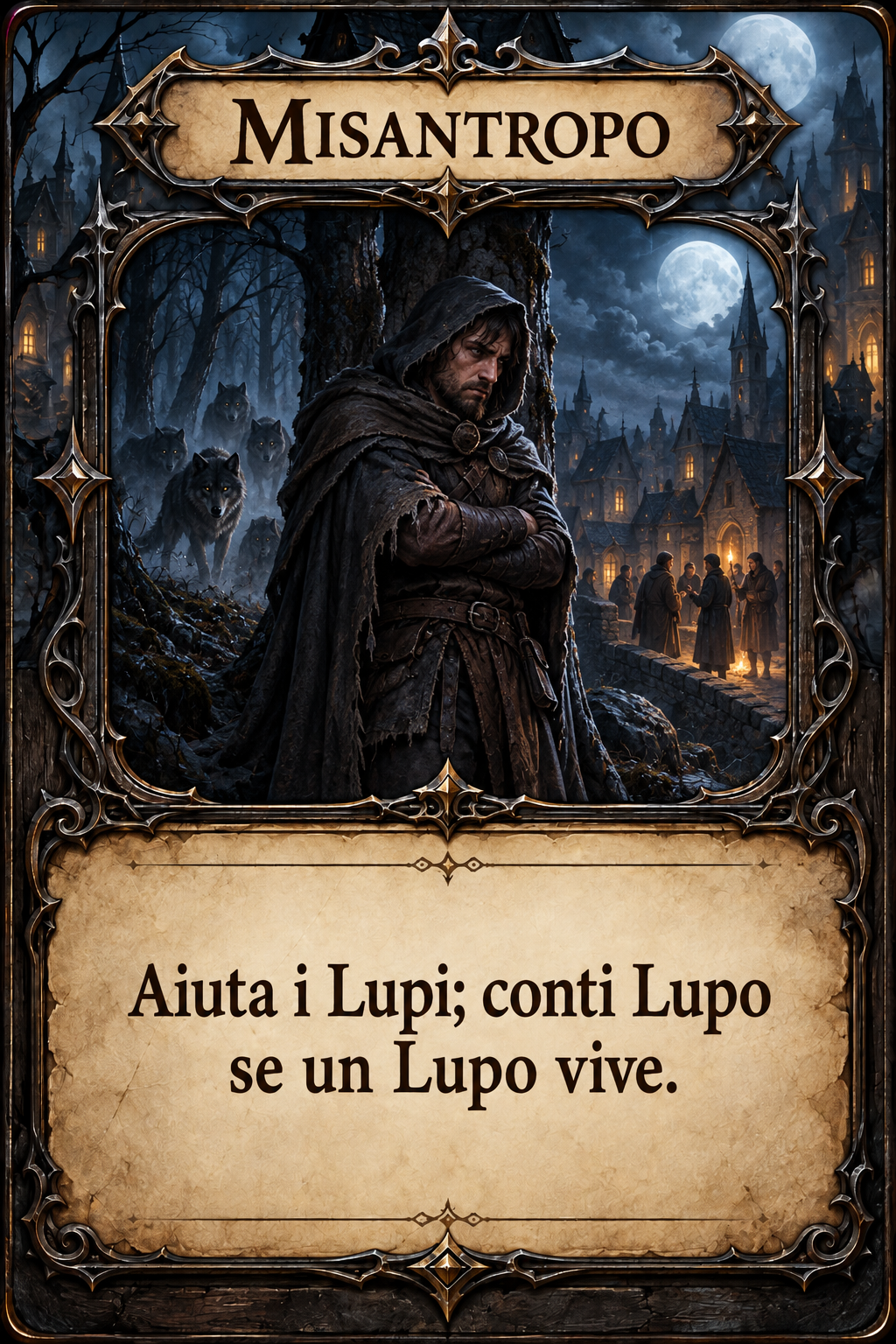 Carta Misantropo di Lupus in Fabula