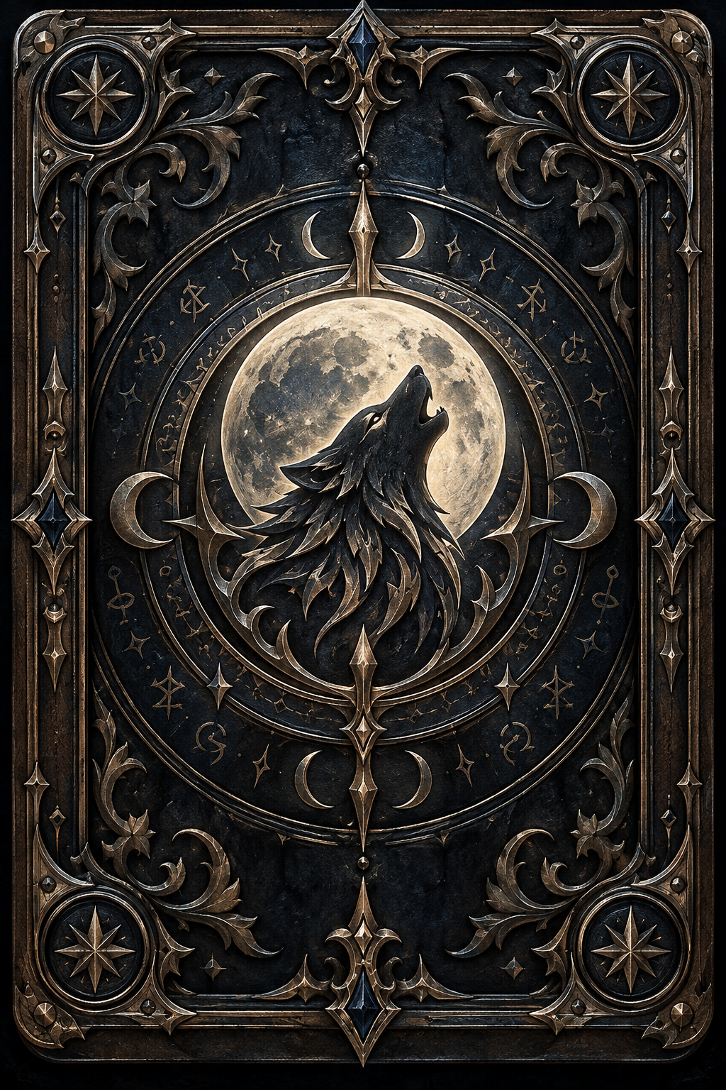 Retro della carta Lupus Cards