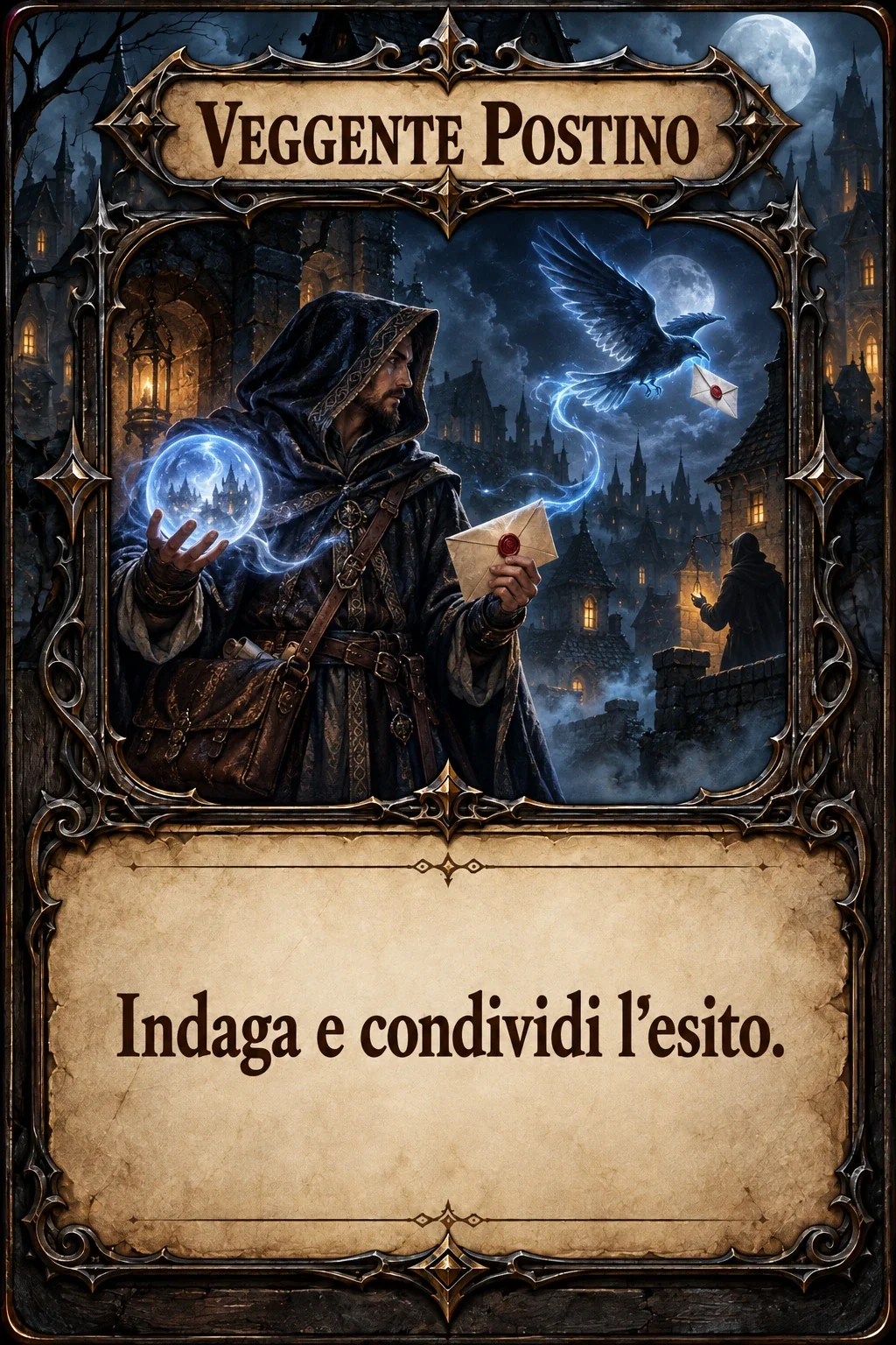 Carta Veggente Postino di Lupus in Fabula